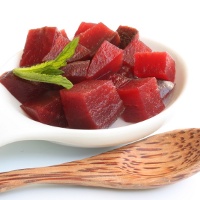 Cubes de betteraves rouges